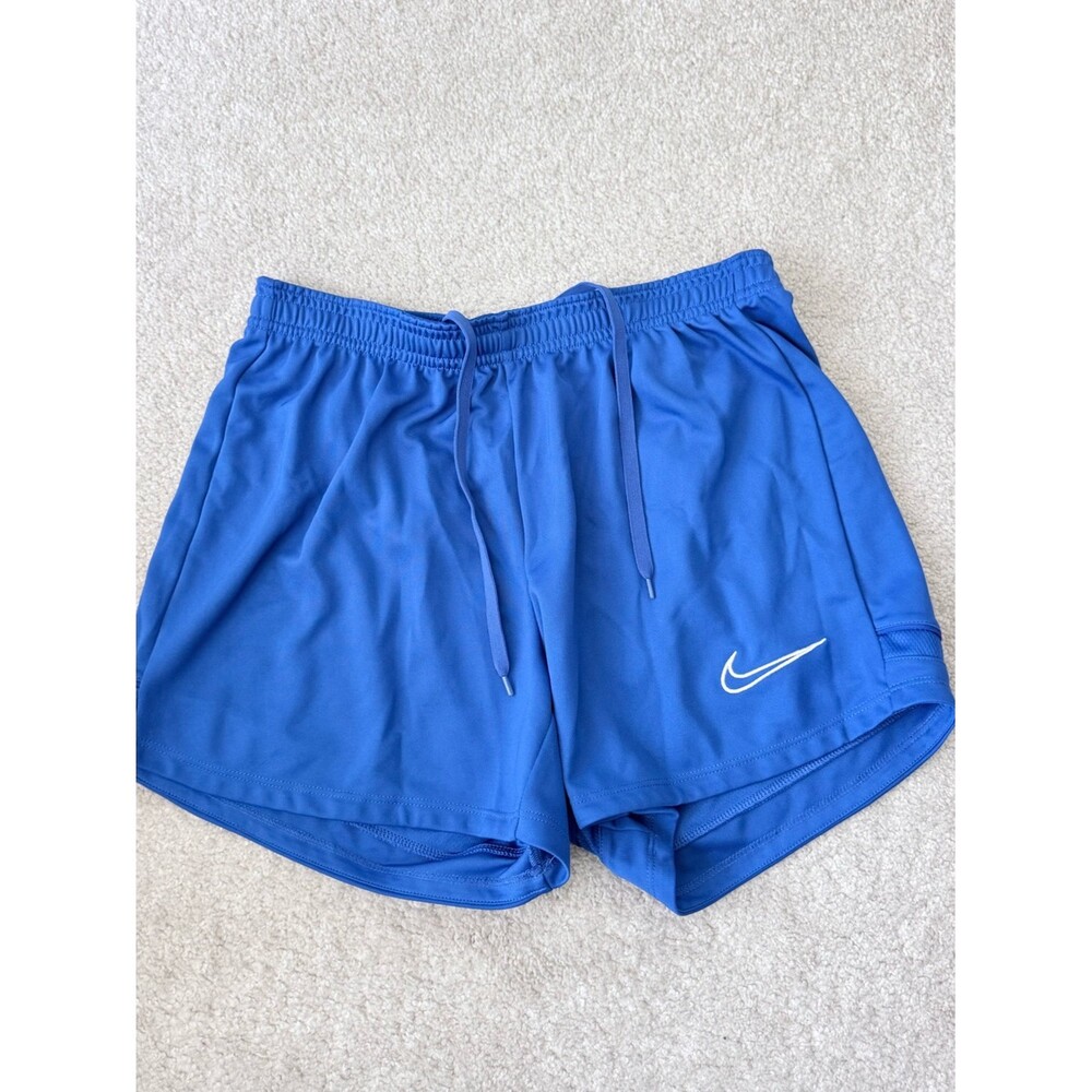 Nike dri-fit Royal Blue Women's Athletic Shorts with White Swoosh